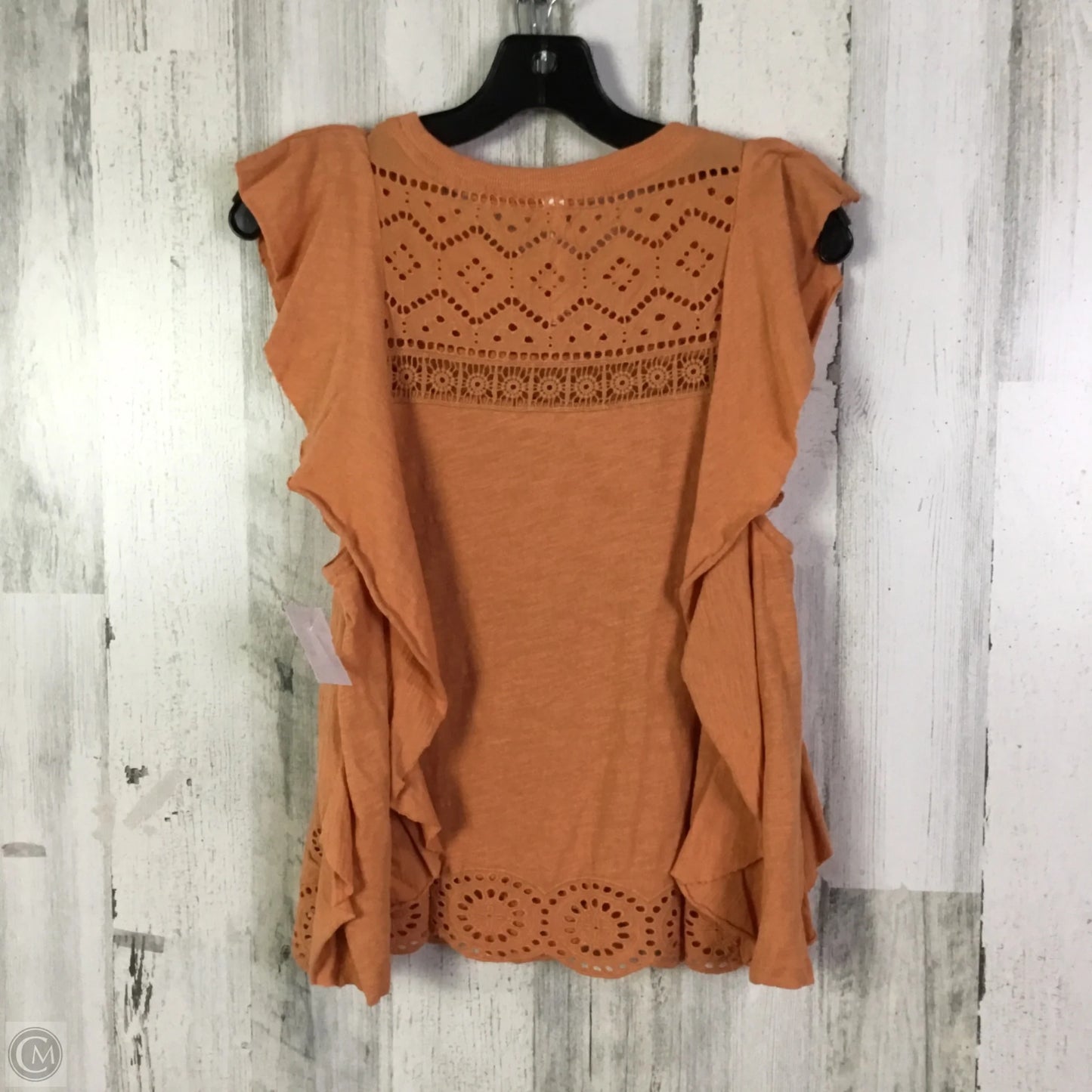 Top Sleeveless By Anthropologie In Orange, Size: S