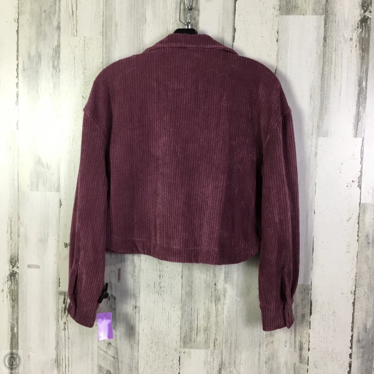 Jacket Shirt By Storia In Purple, Size: S