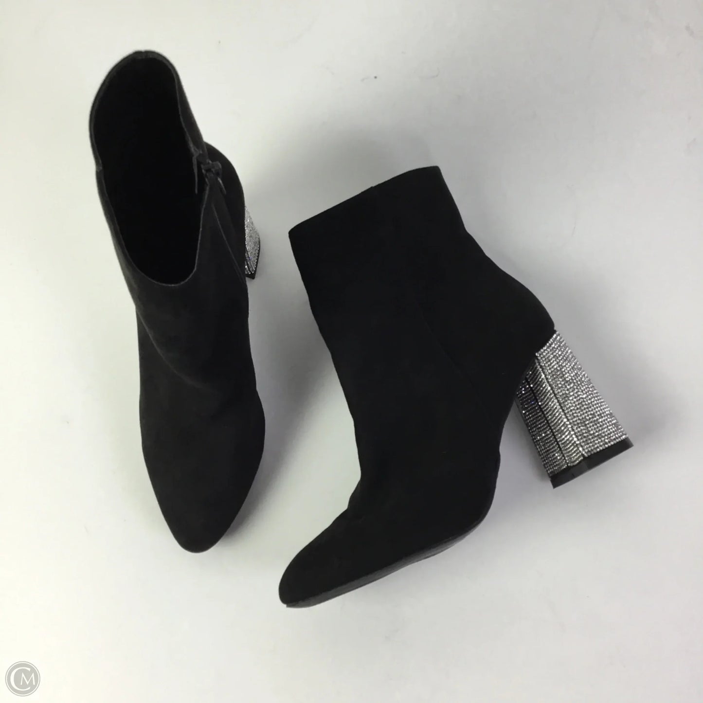 Boots Ankle Heels By Versona In Black, Size: 8.5