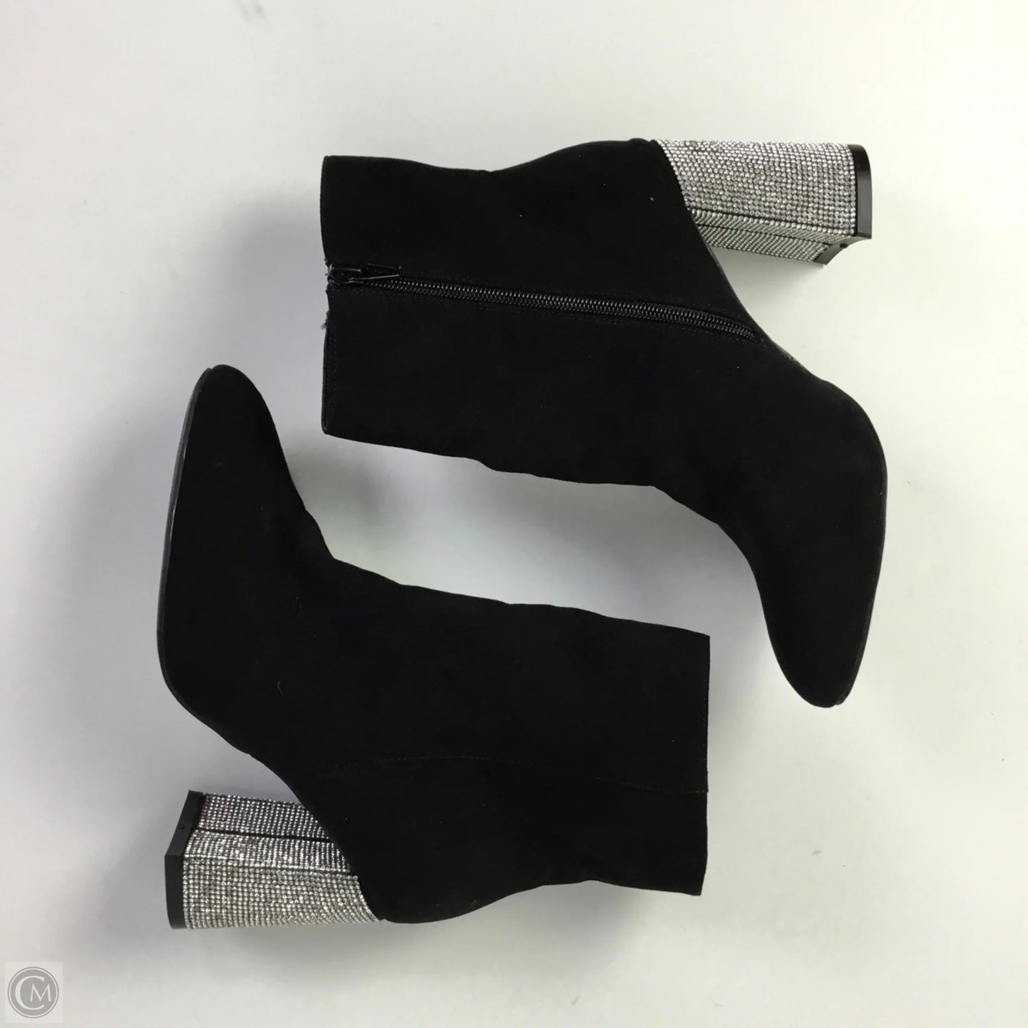 Boots Ankle Heels By Versona In Black, Size: 8.5
