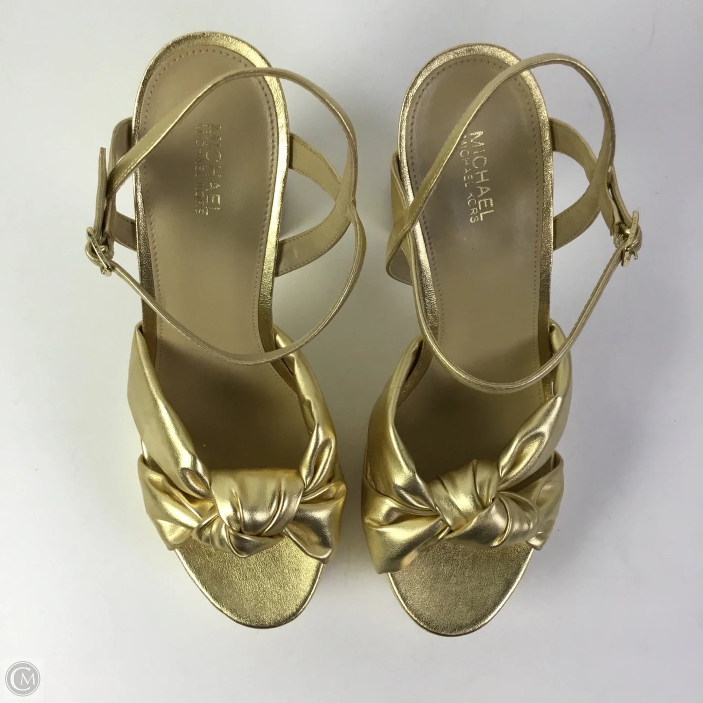 Sandals Heels Platform By Michael By Michael Kors In Gold, Size: 9