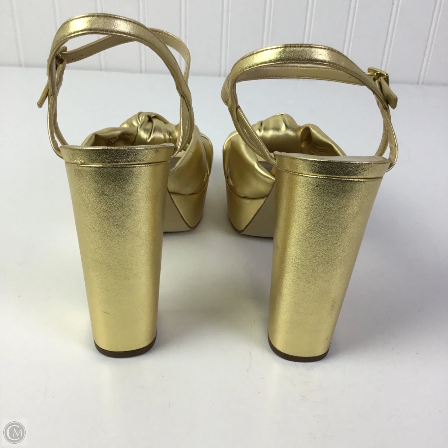 Sandals Heels Platform By Michael By Michael Kors In Gold, Size: 9
