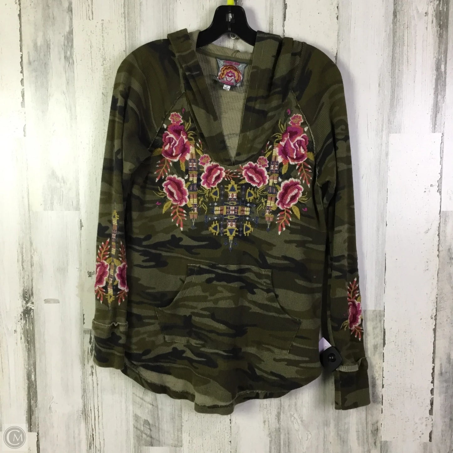 Top Long Sleeve By Johnny Was In Camouflage Print, Size: S