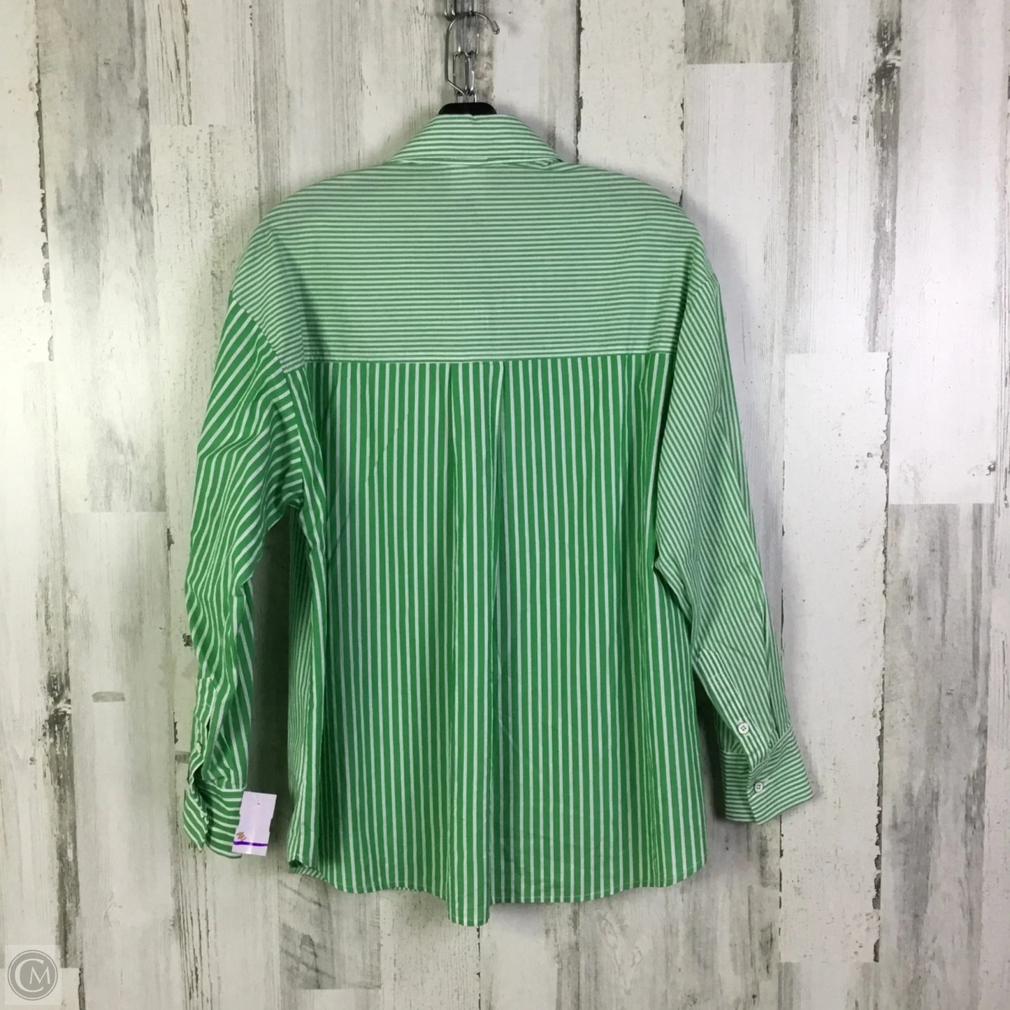 Blouse Long Sleeve By Cabi In Green, Size: S