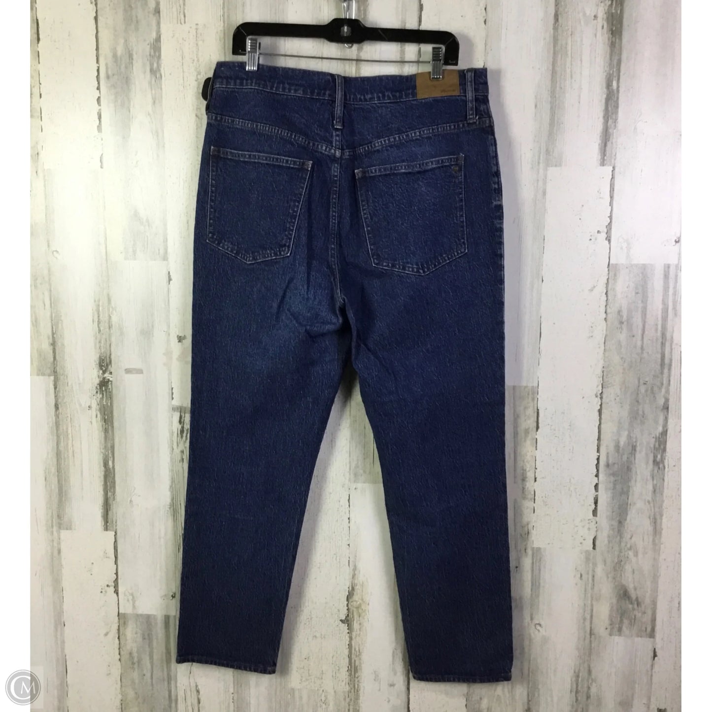 Jeans Straight By Madewell In Blue Denim, Size: 14