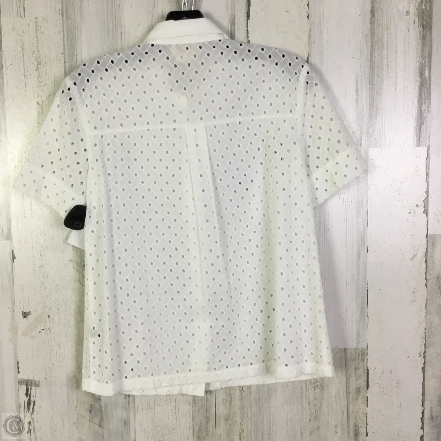 Top Short Sleeve Designer By Kate Spade In White, Size: Xxs