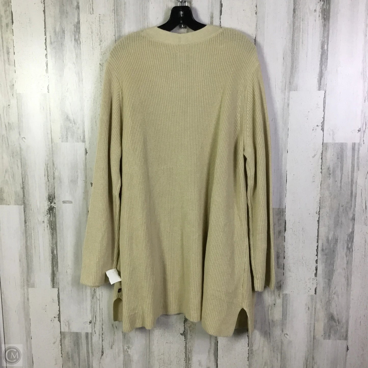 Sweater Cardigan By Gap In Cream, Size: Xxl