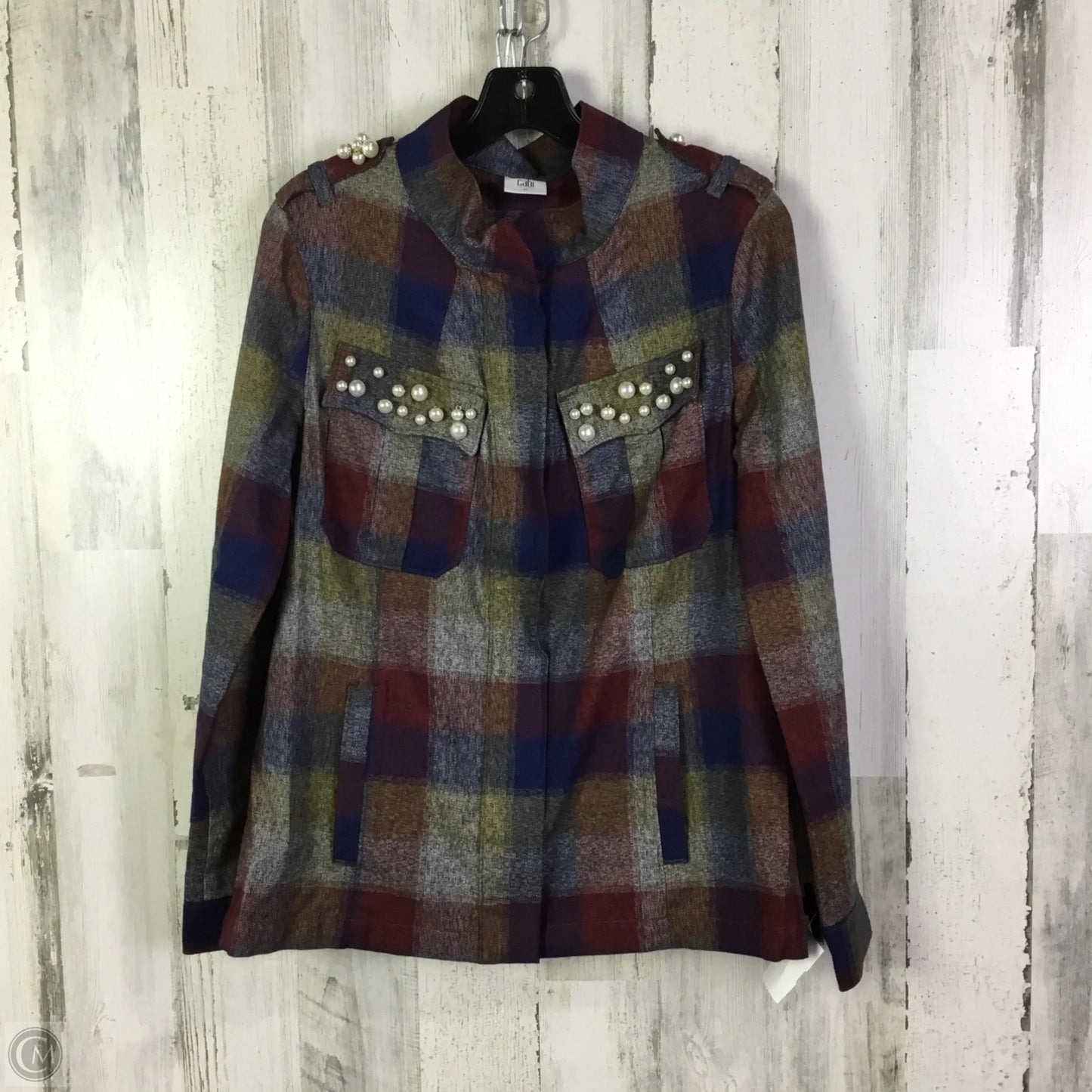 Jacket Shirt By Cabi In Multi-colored, Size: M