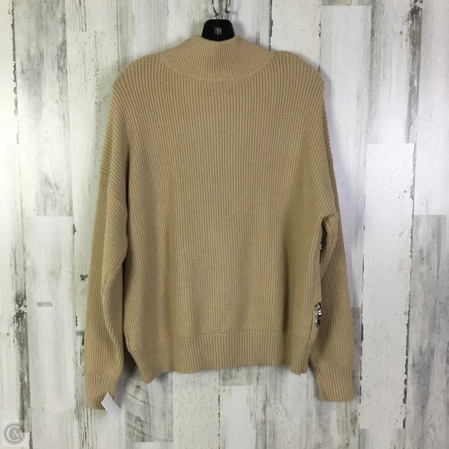 Sweater By Nine West Apparel In Tan, Size: L