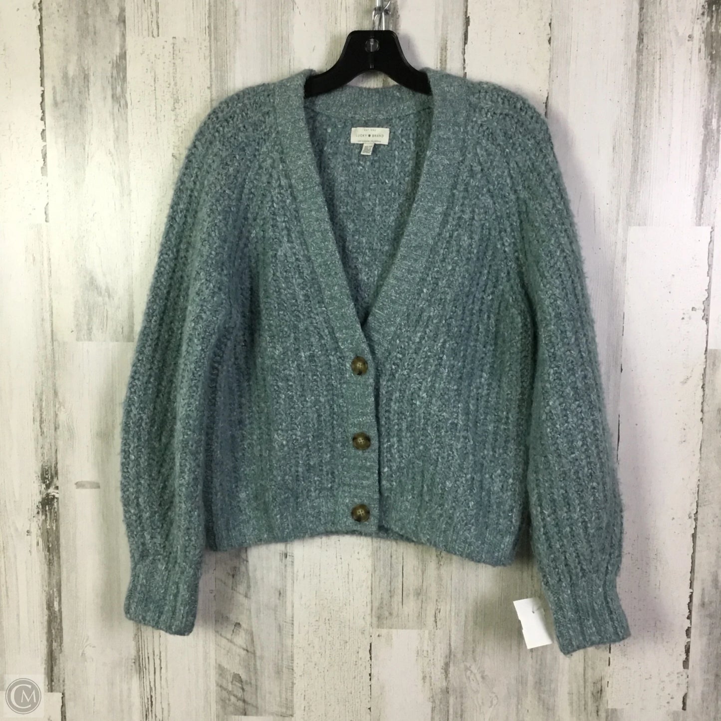 Sweater Cardigan By Lucky Brand In Blue, Size: Xs
