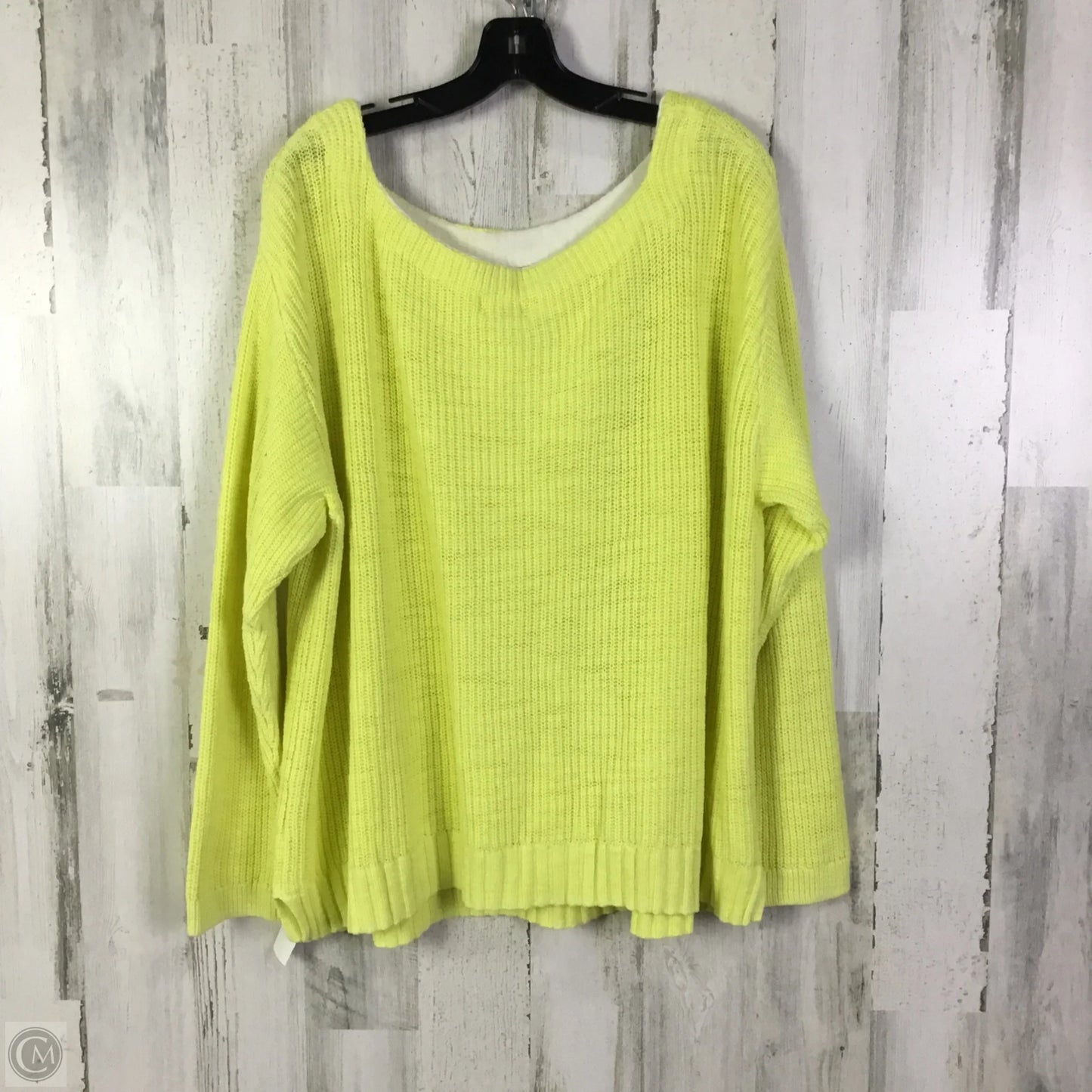 Sweater By Caslon In Yellow, Size: 1x