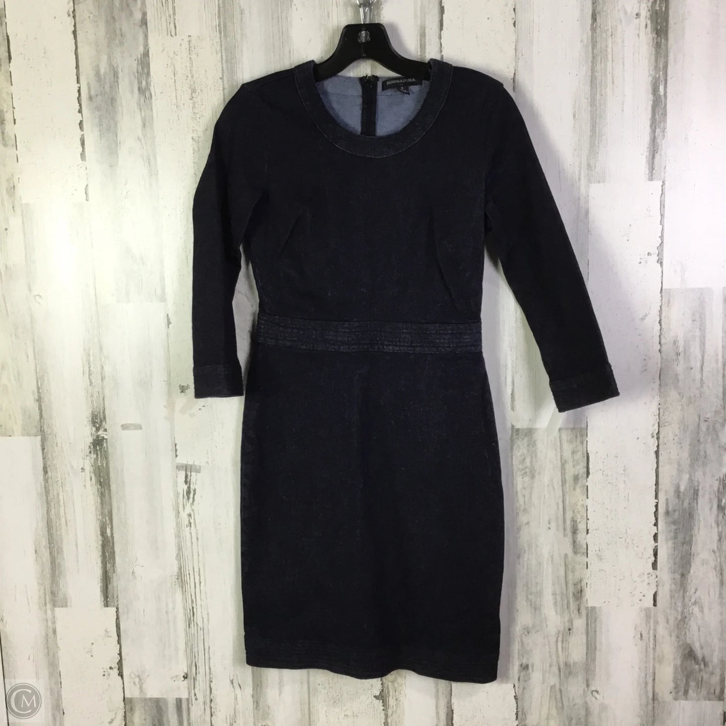 Dress Work By Banana Republic In Blue Denim, Size: Xs