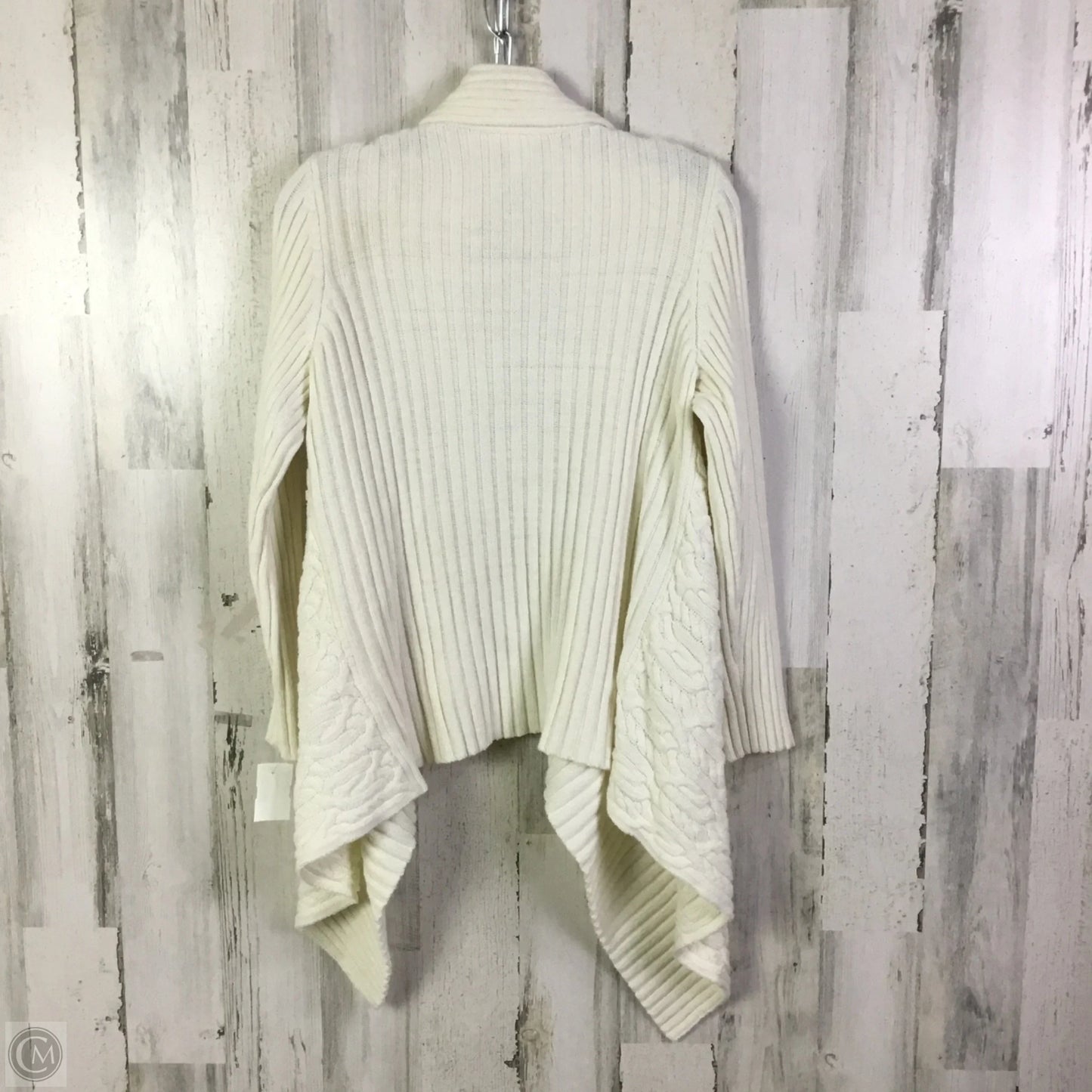 Sweater Cardigan By Chicos In Cream, Size: L