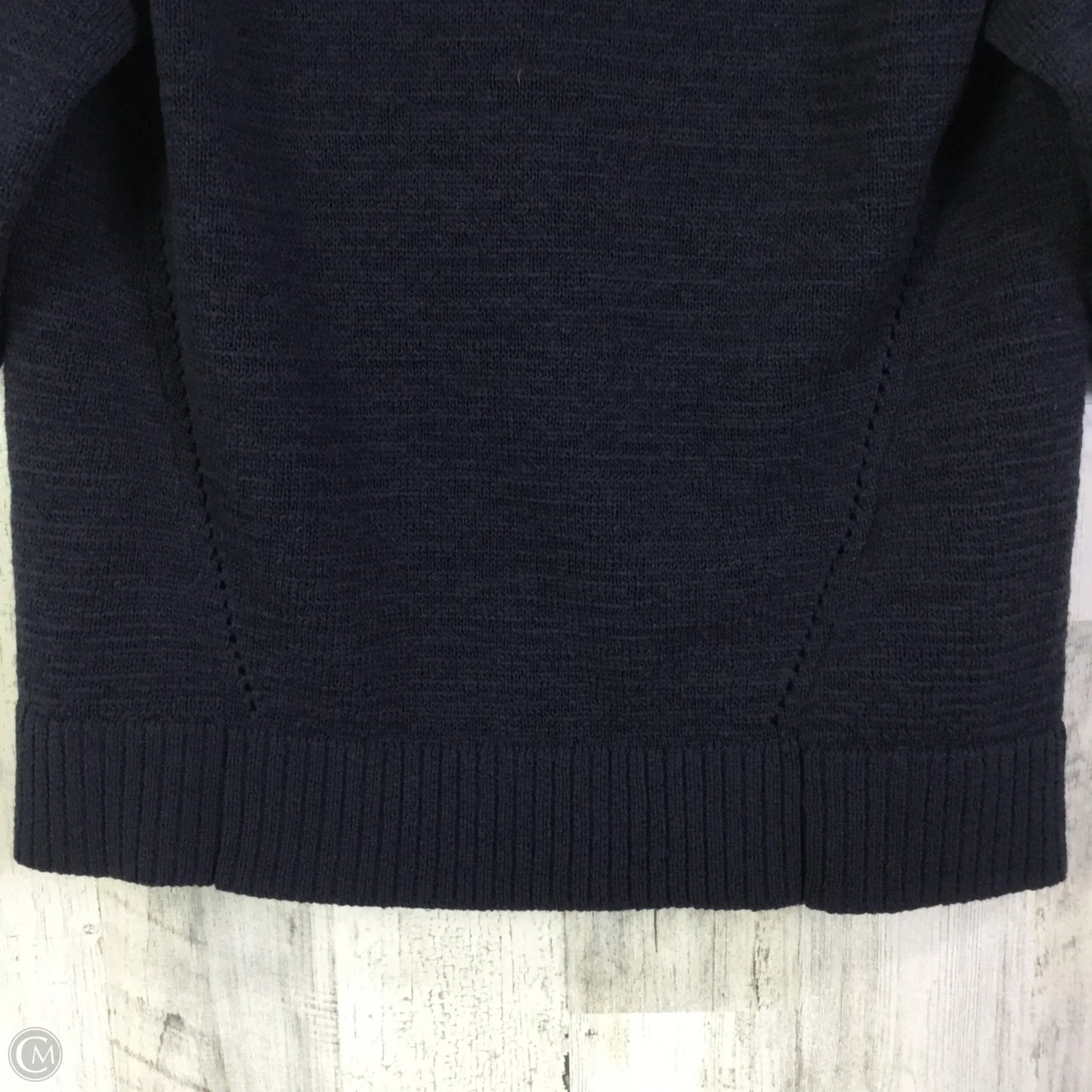 Sweater Short Sleeve By Banana Republic In Navy, Size: M