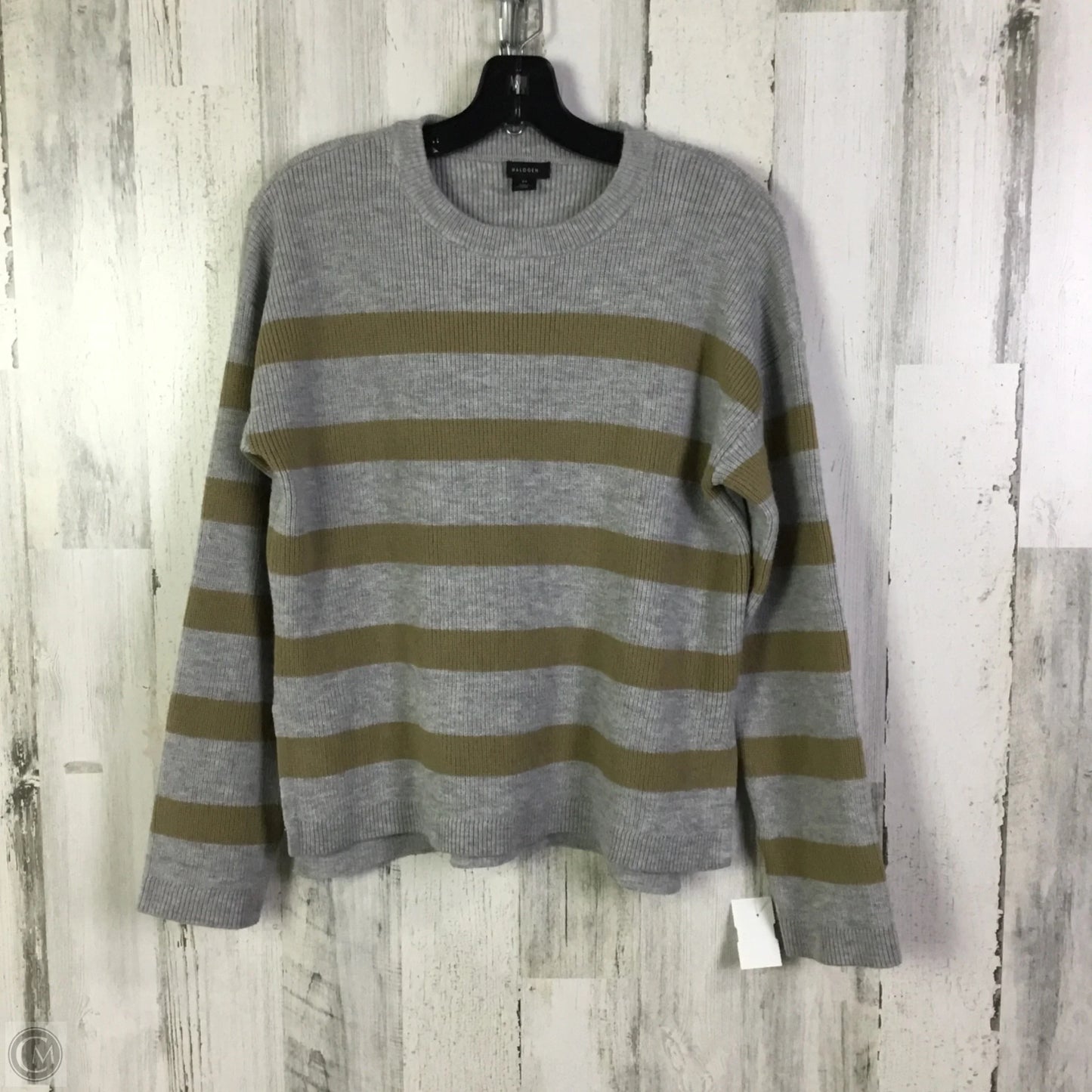 Sweater By Halogen In Grey & Tan, Size: Xs