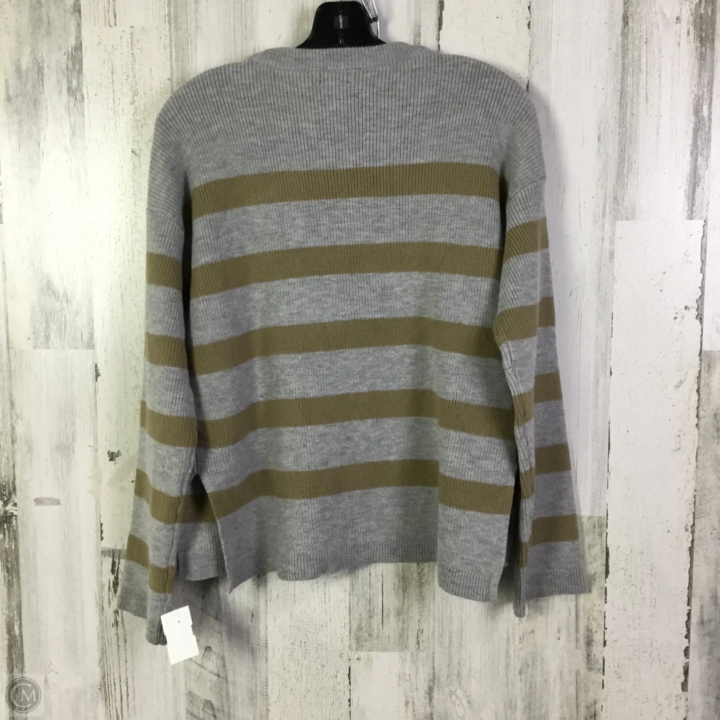 Sweater By Halogen In Grey & Tan, Size: Xs