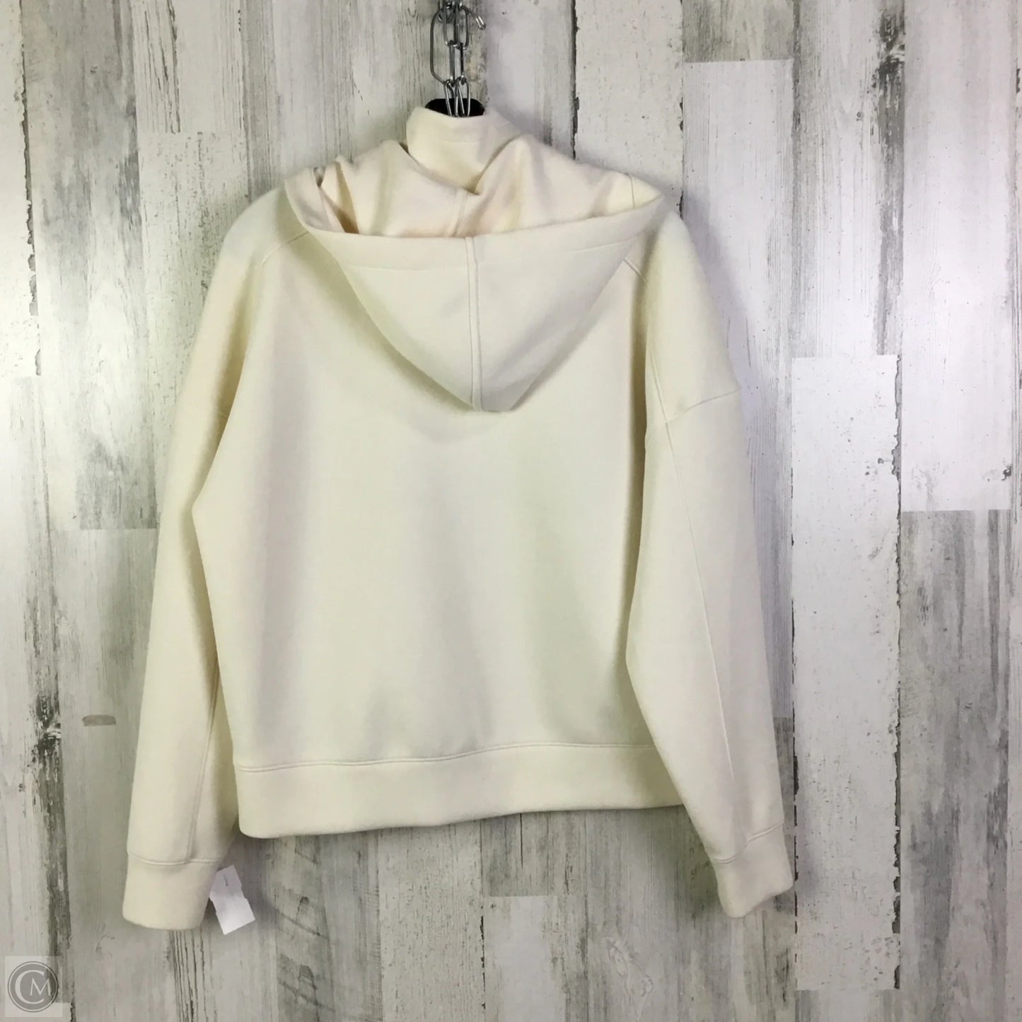 Sweatshirt Hoodie By Calia In Cream, Size: M
