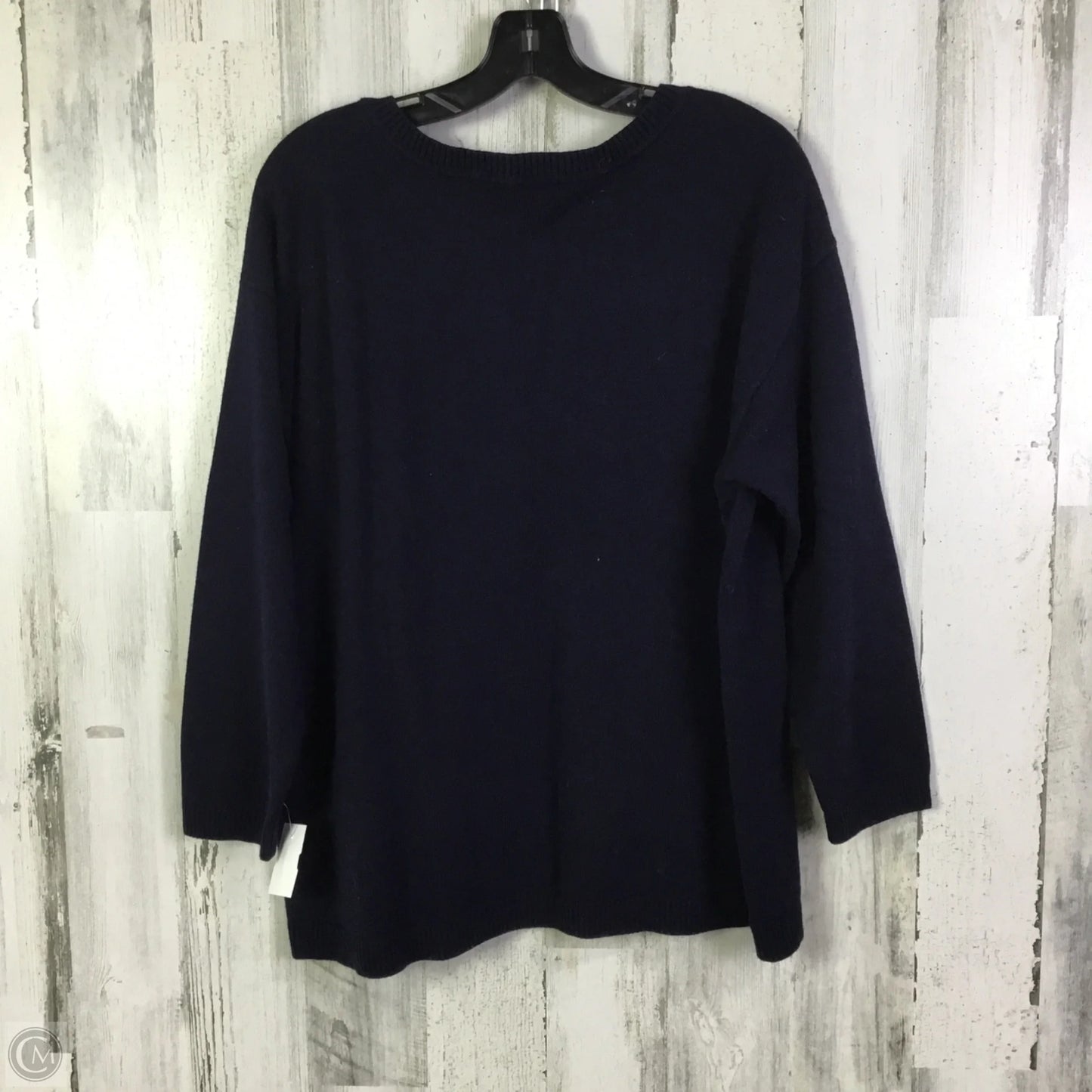 Sweater By Talbots In Blue & Yellow, Size: 1x