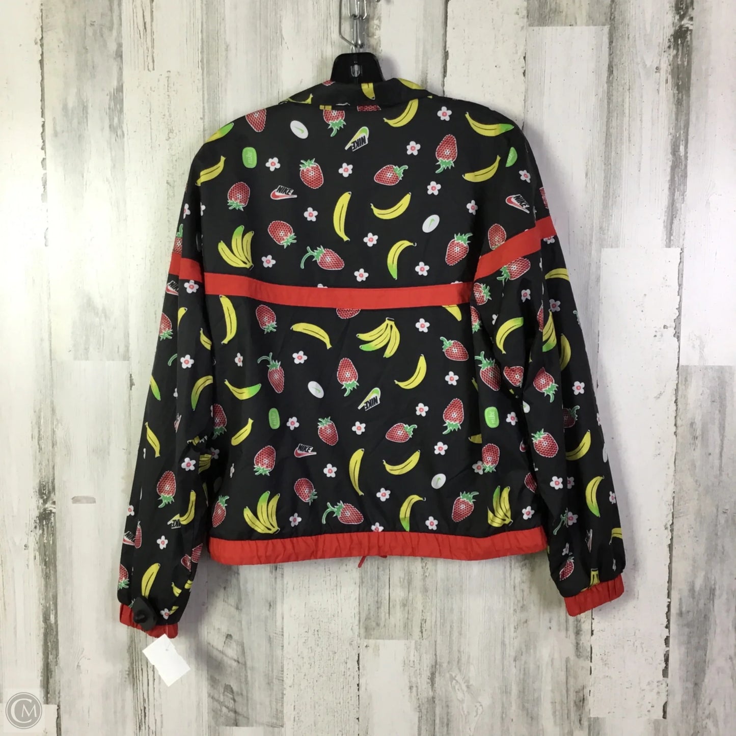 Jacket Windbreaker By Nike Apparel In Black, Size: S