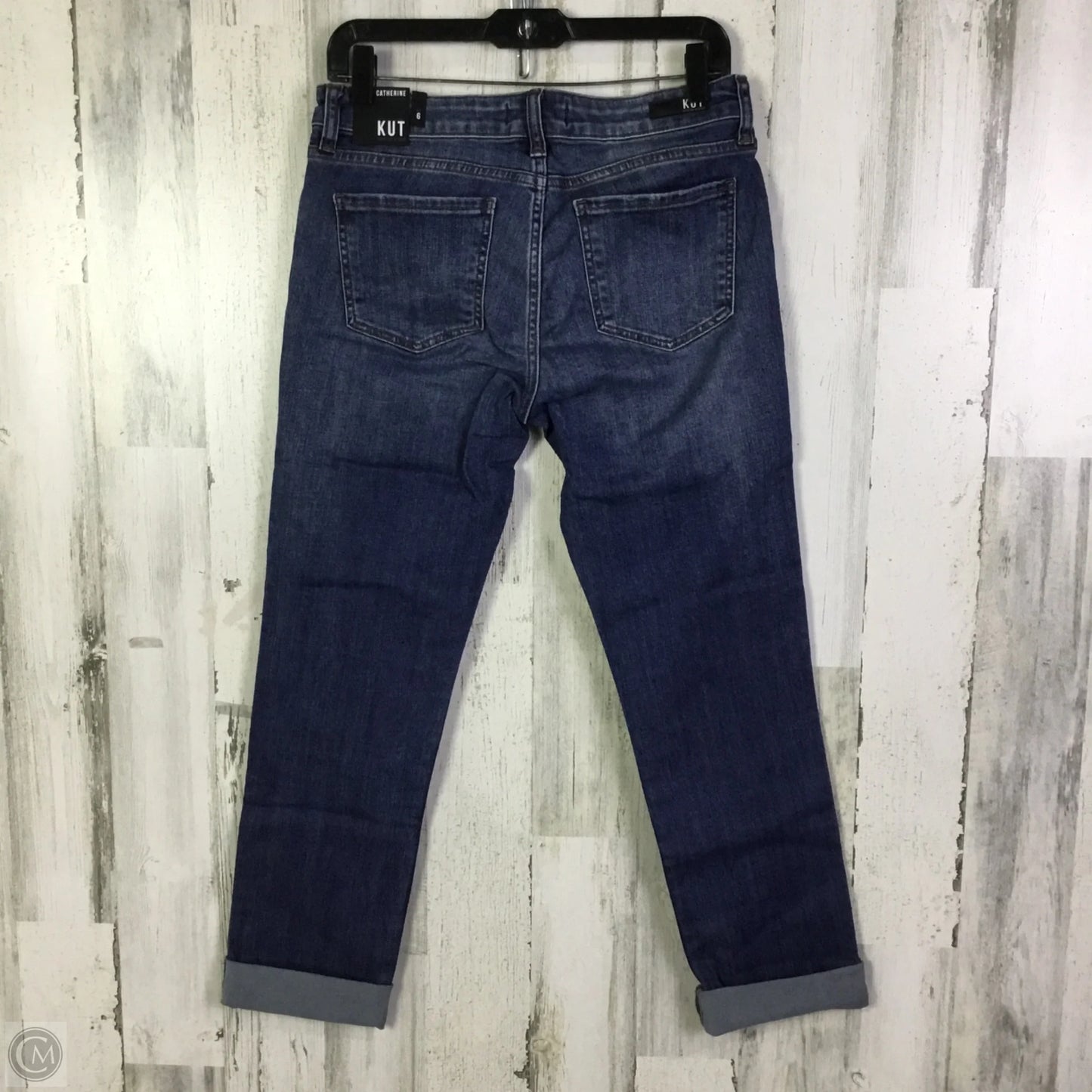 Jeans Boyfriend By Kut In Blue Denim, Size: 6
