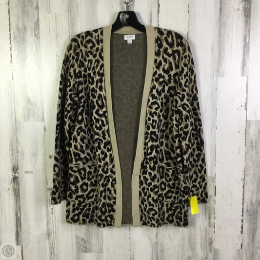Cardigan By J. Crew In Animal Print, Size: S