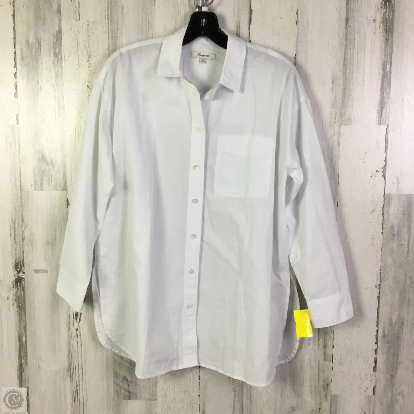 Blouse Long Sleeve By Madewell In White, Size: Xs