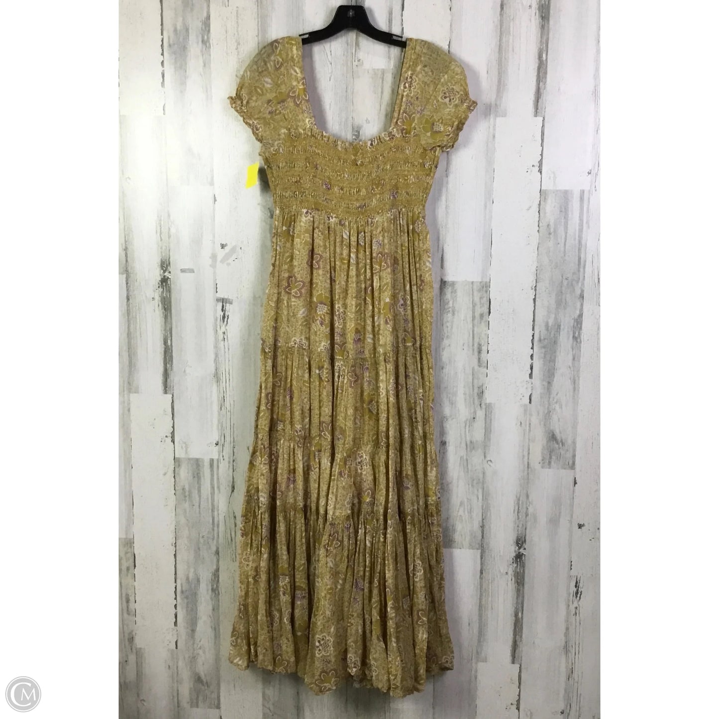 Dress Casual Maxi By Free People In Yellow, Size: M