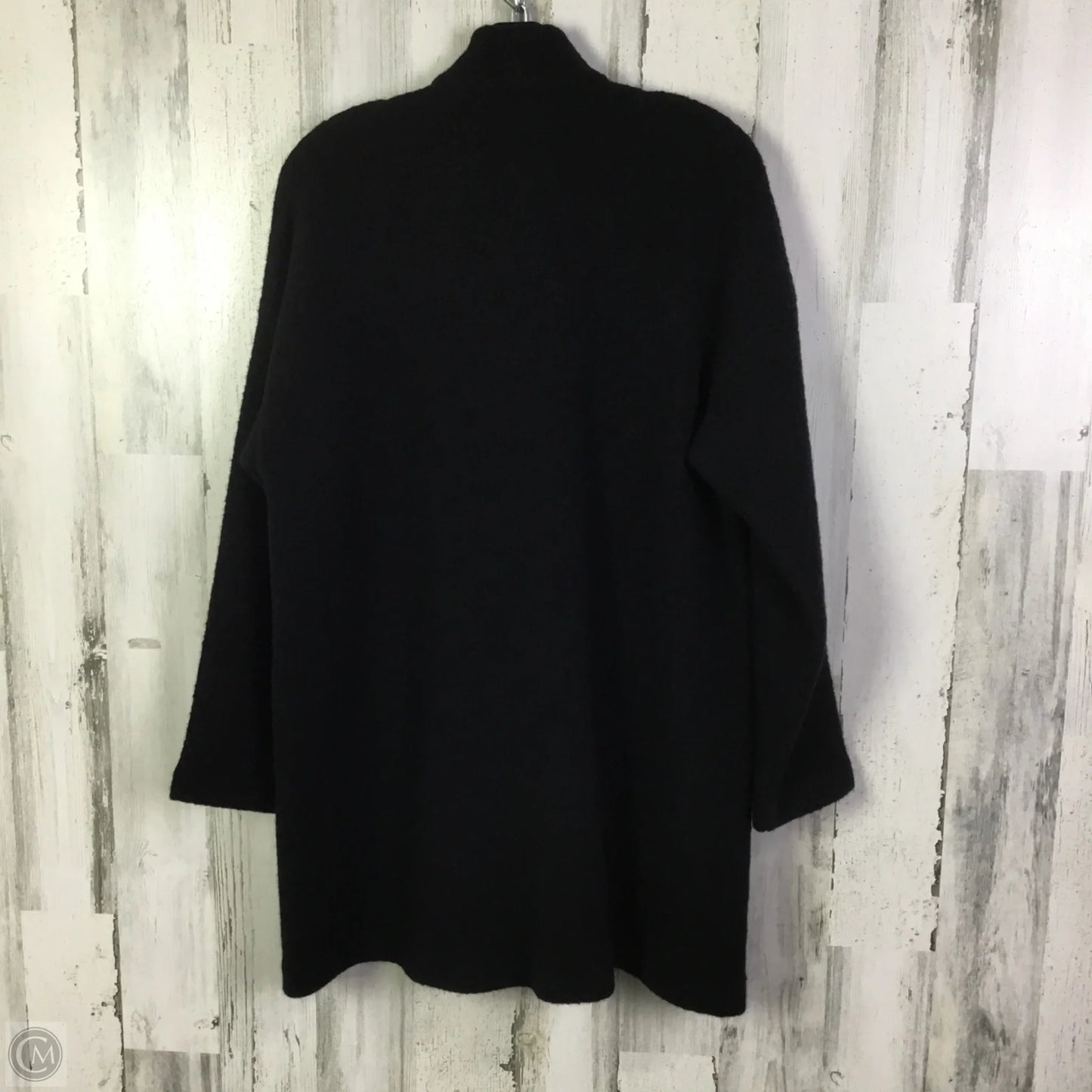 Sweater Cardigan By Eileen Fisher In Black, Size: S