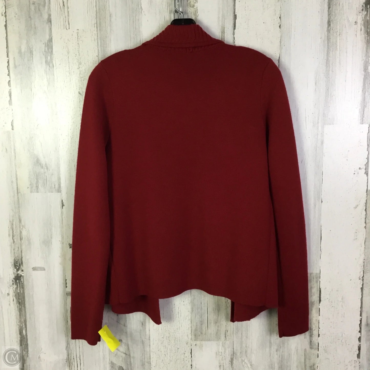 Sweater Cardigan By Loft In Red, Size: M