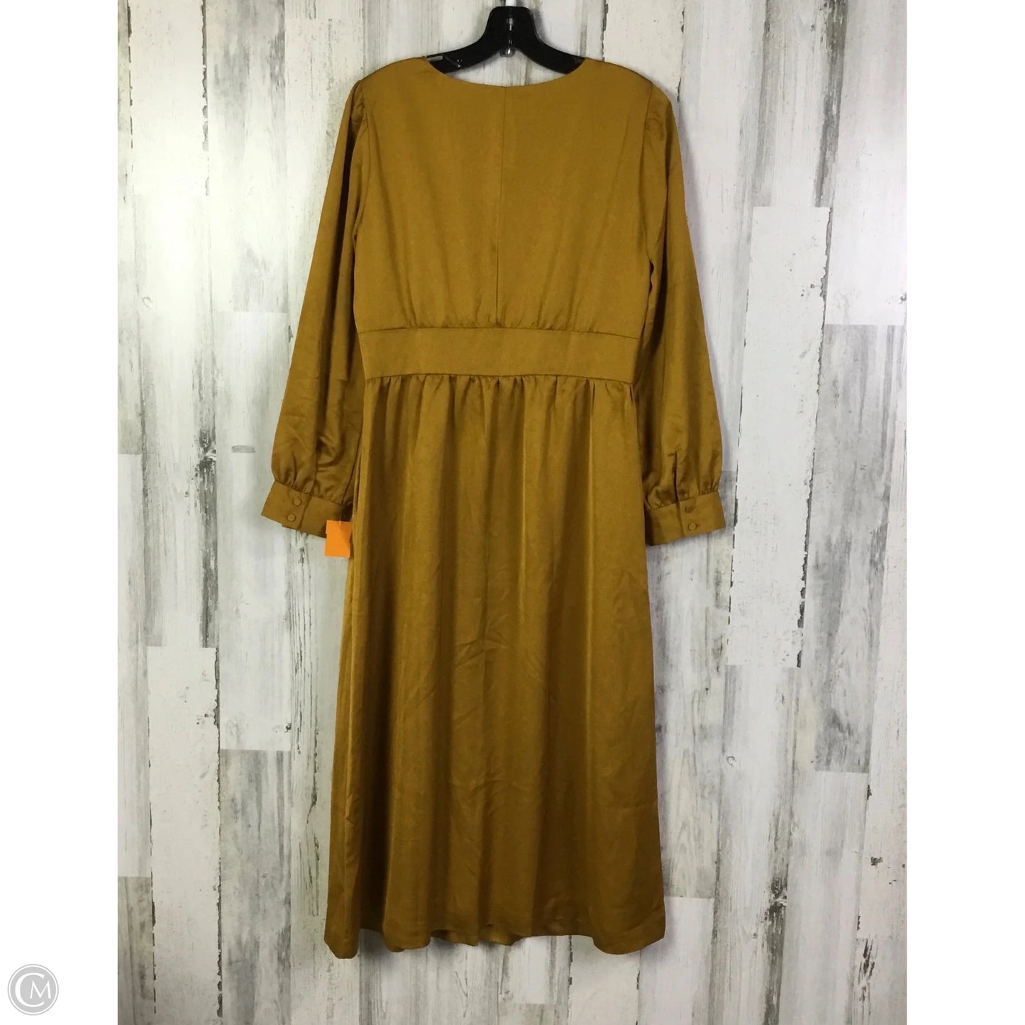 Dress Casual Midi By J. Crew In Gold, Size: S