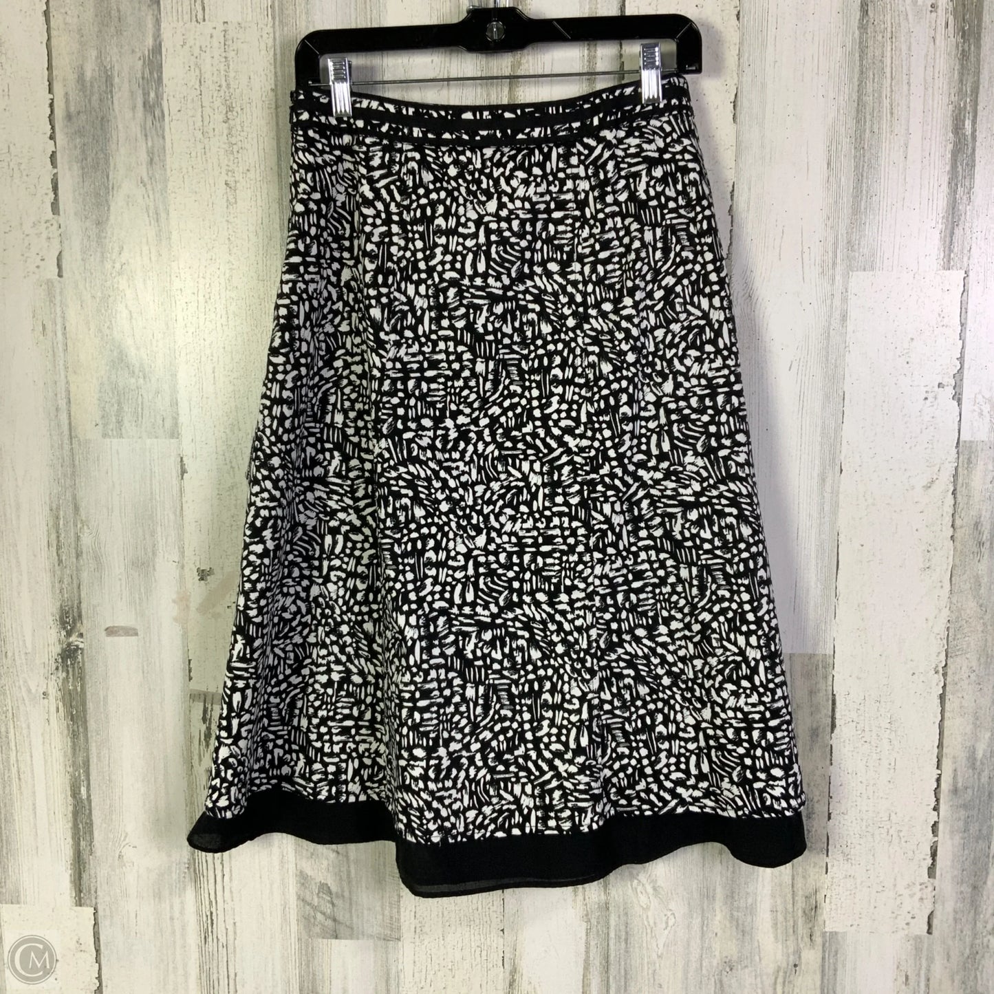 Skirt Midi By Christopher And Banks In Black & White, Size: 4