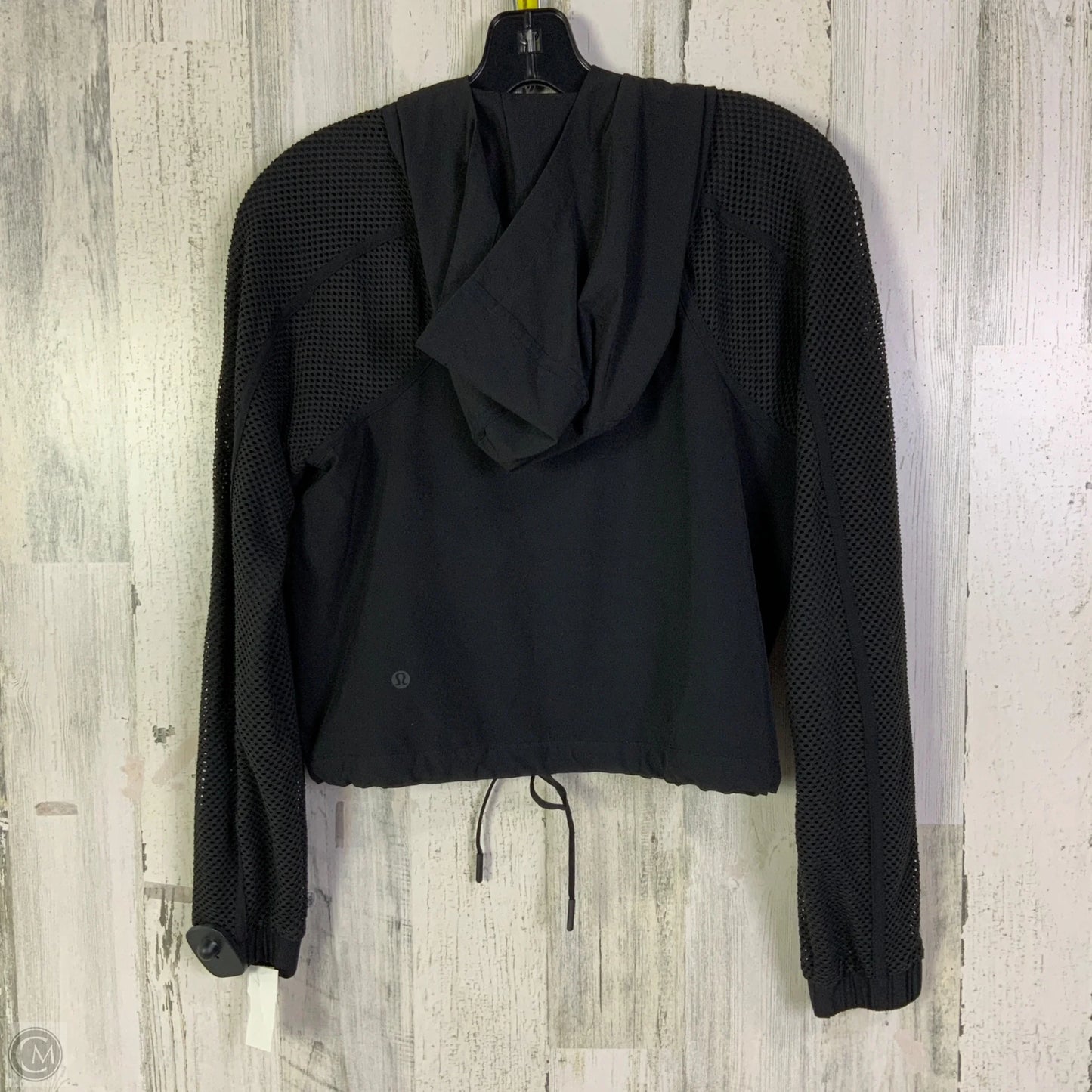 Athletic Sweatshirt Hoodie By Lululemon In Black, Size: 4