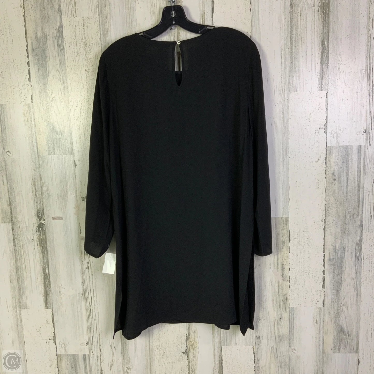 Tunic Short Sleeve By Eileen Fisher In Black, Size: M