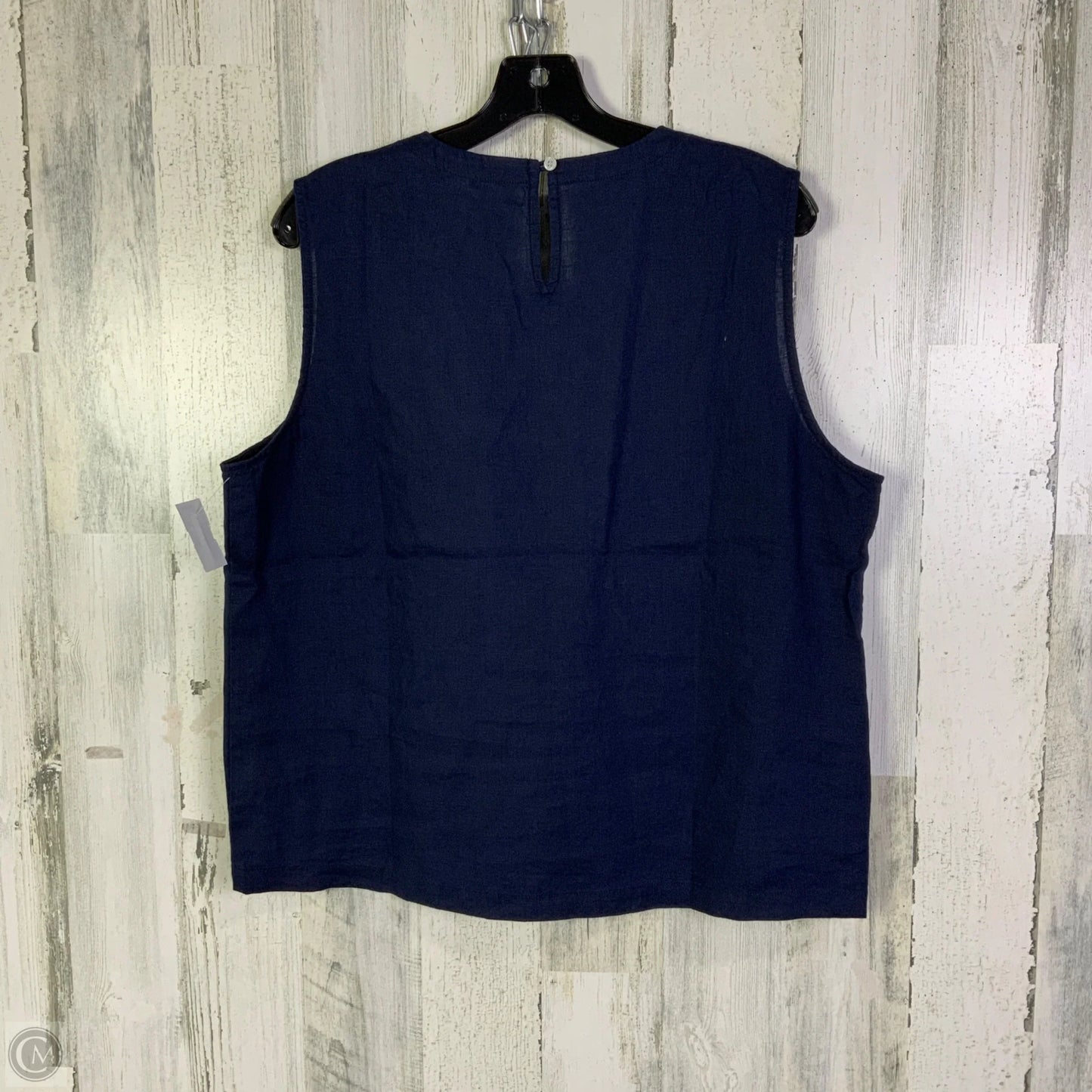 Top Sleeveless By Quince In Navy, Size: L