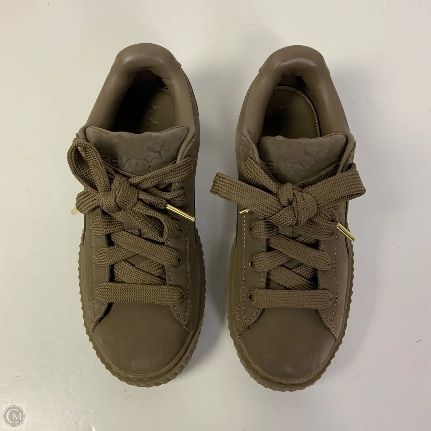 Shoes Sneakers By Puma In Brown, Size: 8