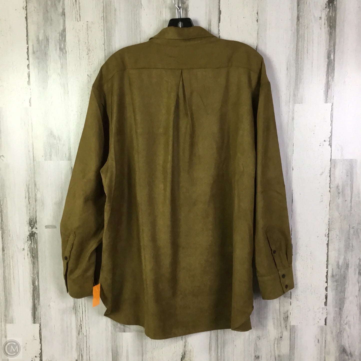 Top Long Sleeve By Banana Republic In Brown, Size: Xl