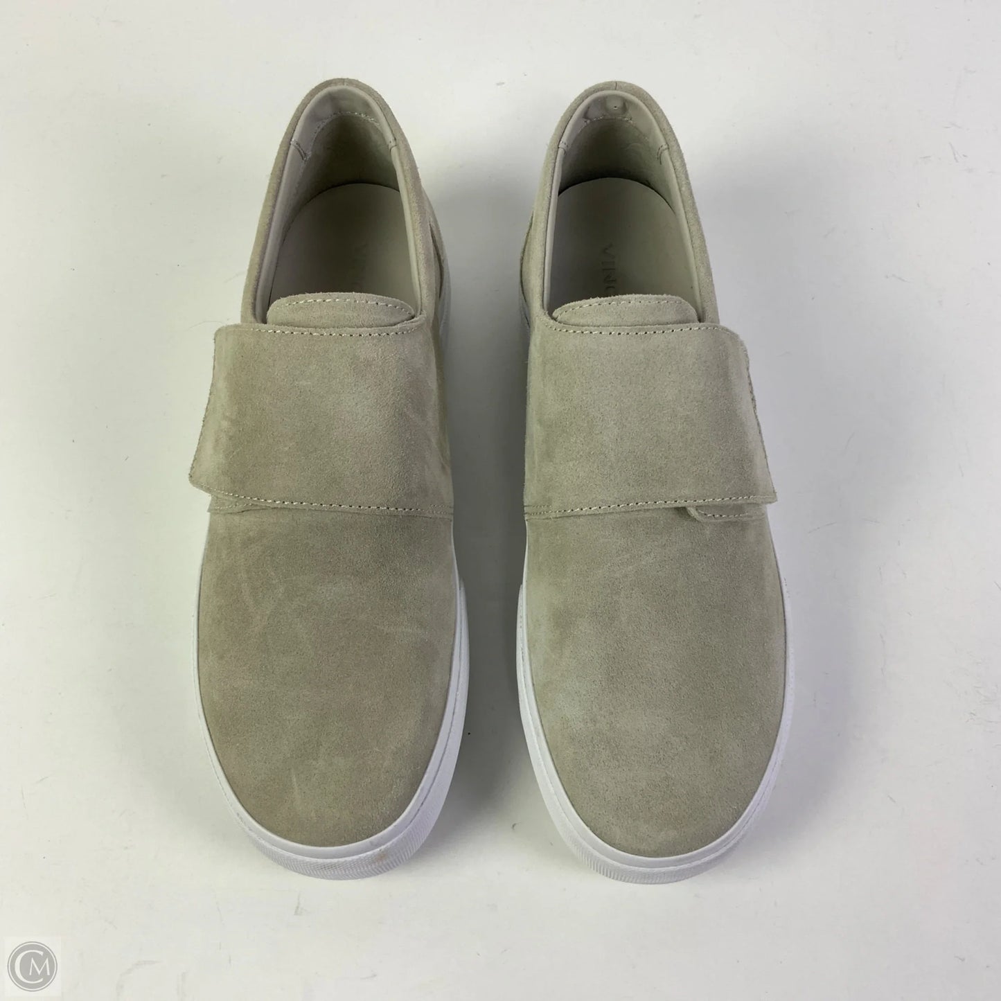 Shoes Flats By Vince In Grey, Size: 9