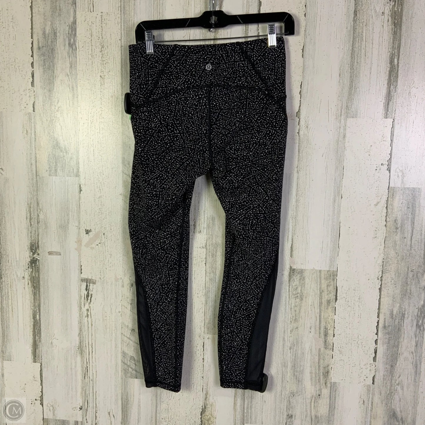 Athletic Leggings By Lululemon In Black & White, Size: 8