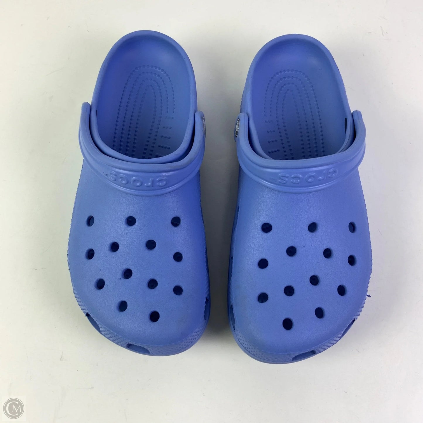 Shoes Flats By Crocs In Blue, Size: 10