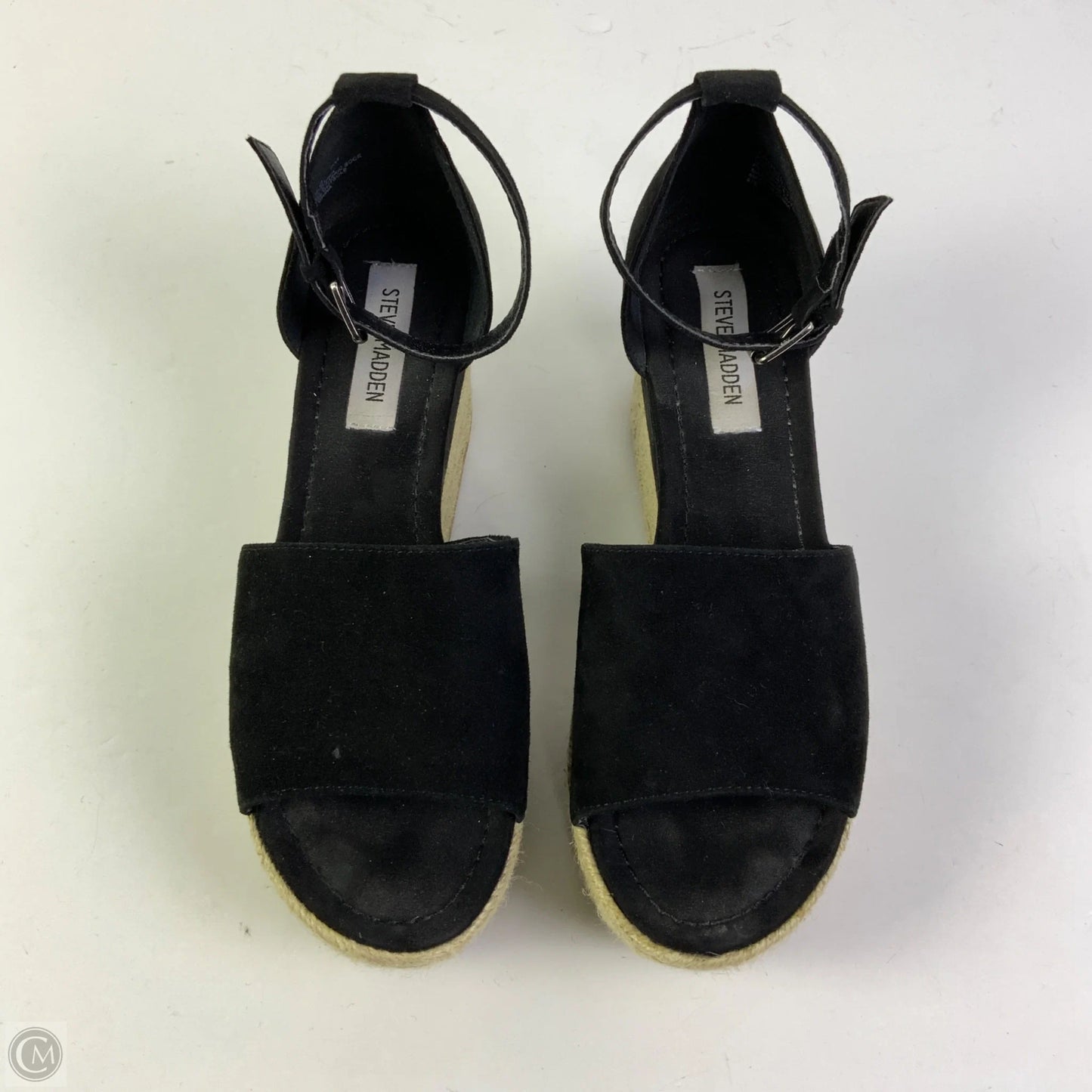 Sandals Heels Platform By Steve Madden In Black, Size: 9
