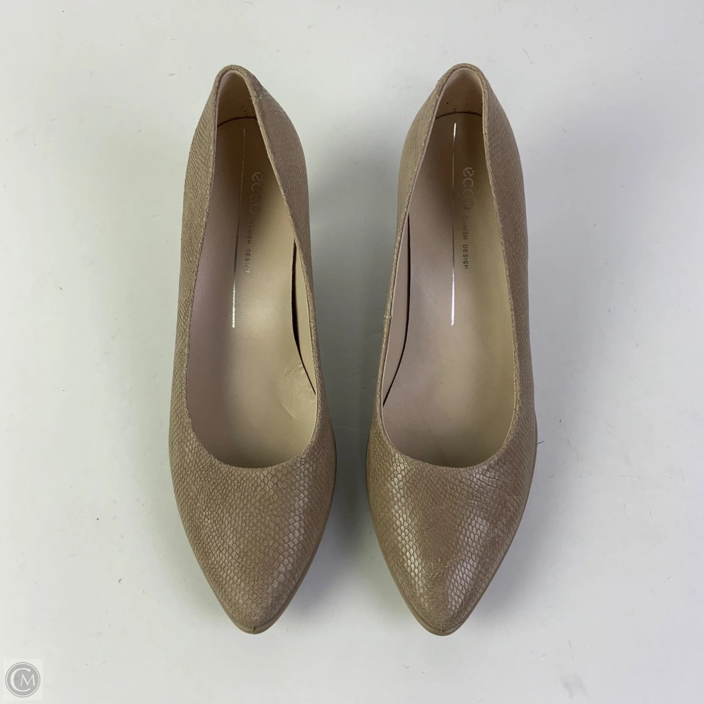 Shoes Heels Kitten By Ecco In Beige, Size: 10