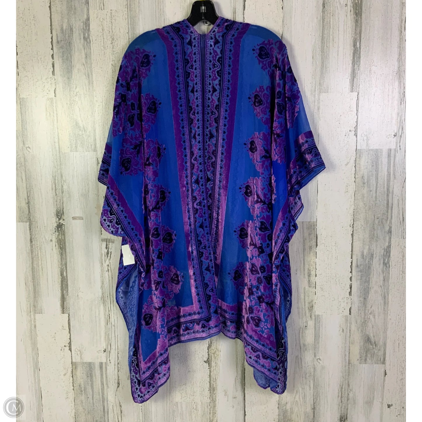 Kimono By Free People In Blue & Purple, Size: Osfm
