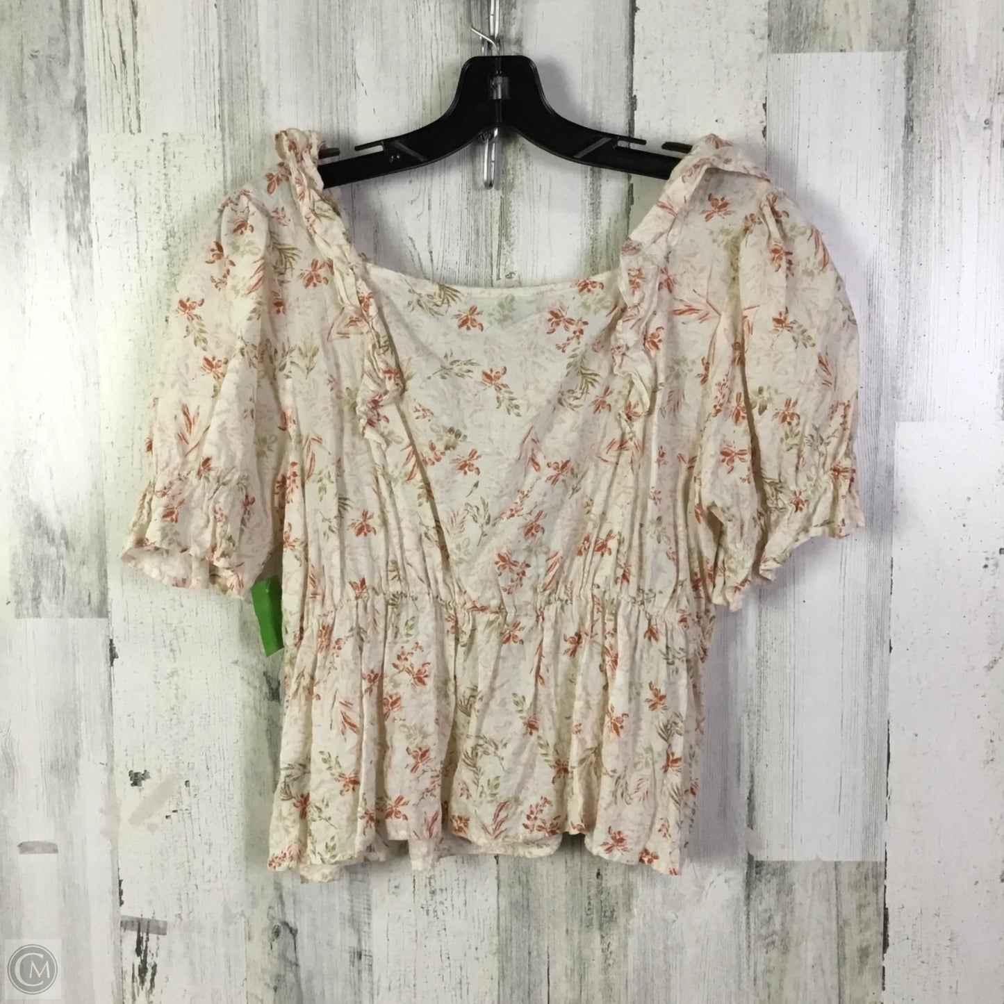 Top Short Sleeve By Good Luck Gem In Pink, Size: L