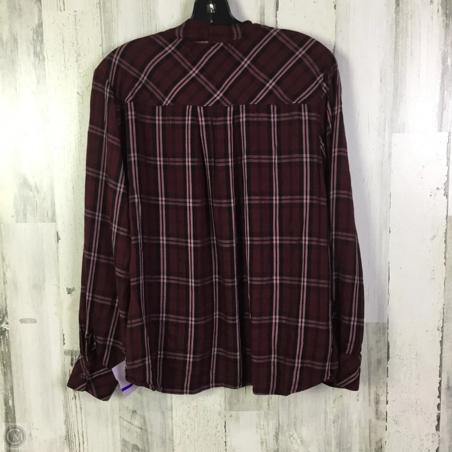 Top Long Sleeve By Cloth & Stone In Maroon, Size: Xl