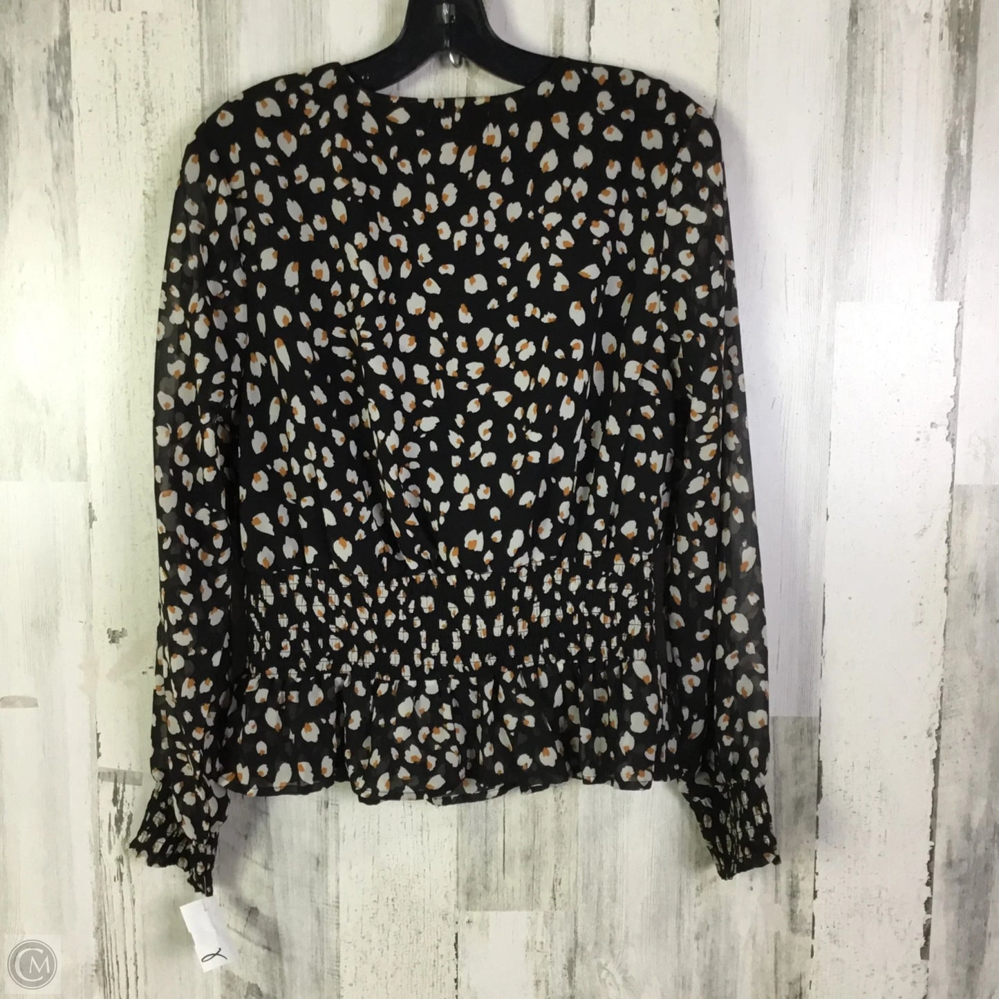 Blouse Long Sleeve By Japna In Black, Size: L