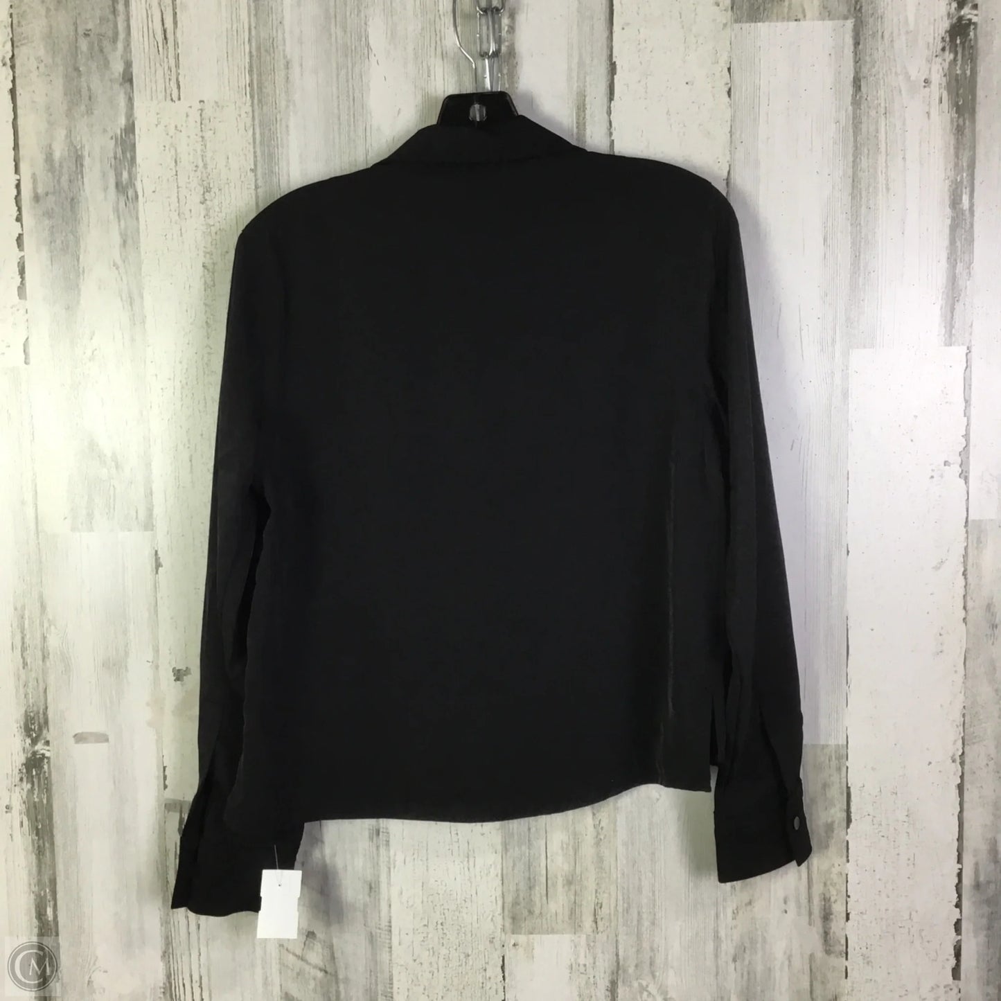 Blouse Long Sleeve By Banana Republic In Black, Size: S
