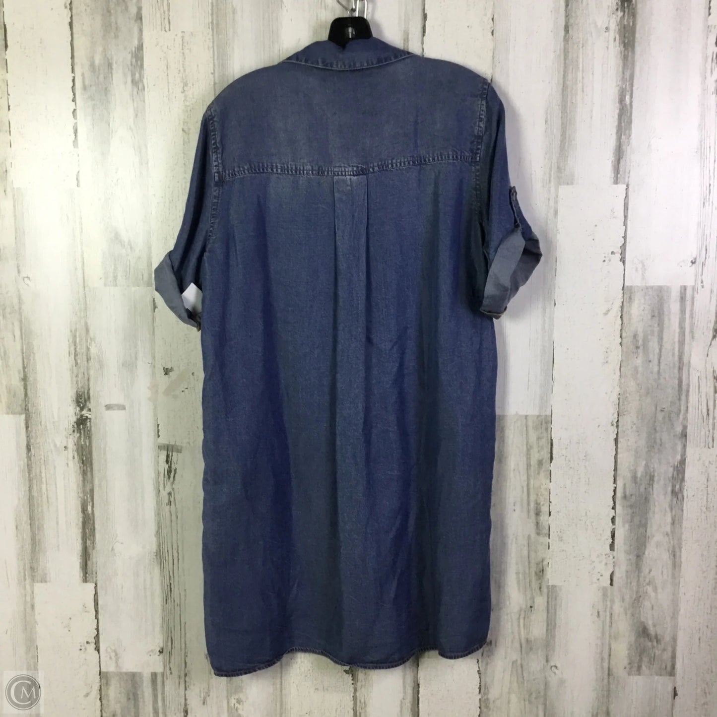 Dress Casual Short By Velvet Heart In Blue Denim, Size: L