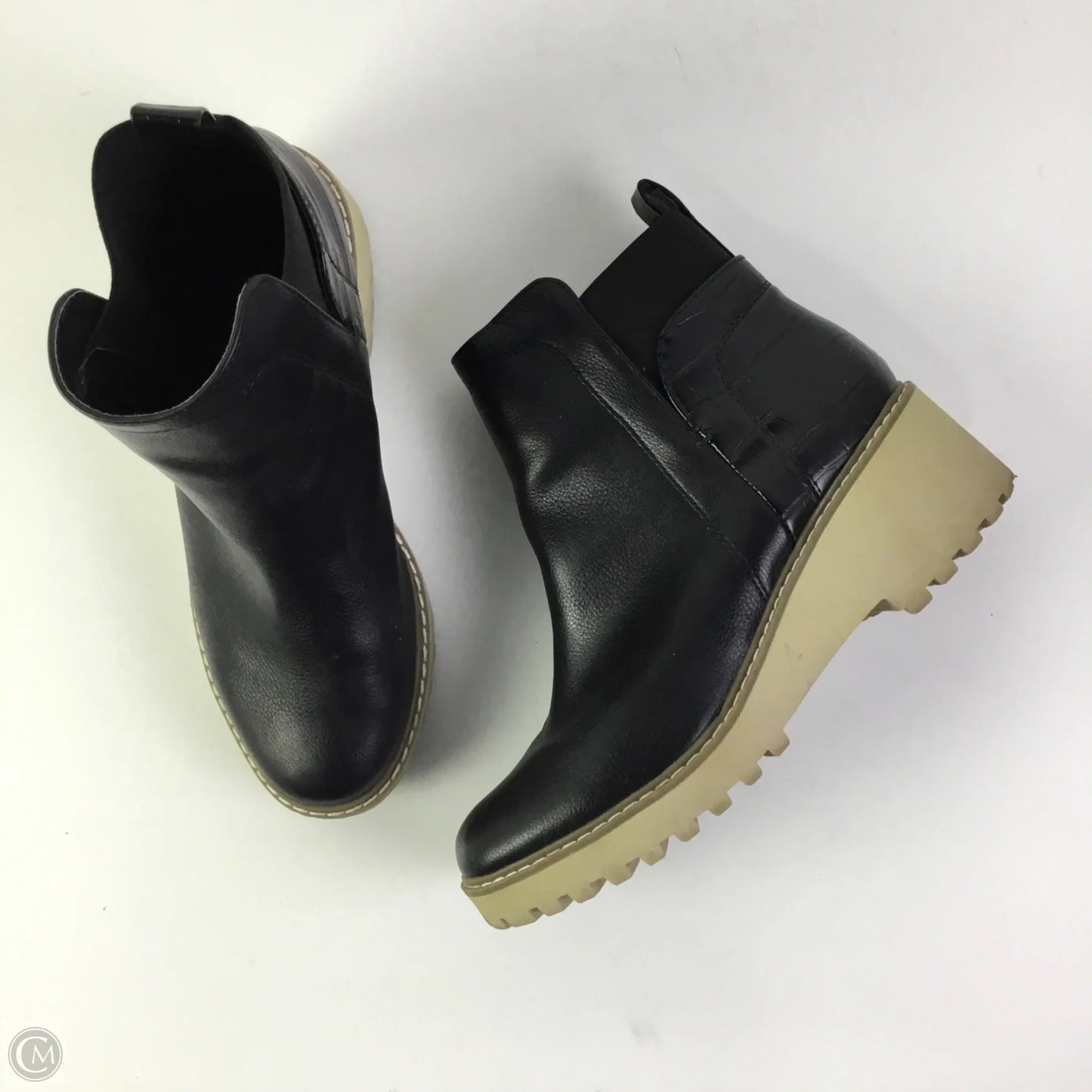 Boots Ankle Flats By Dv In Black, Size: 9