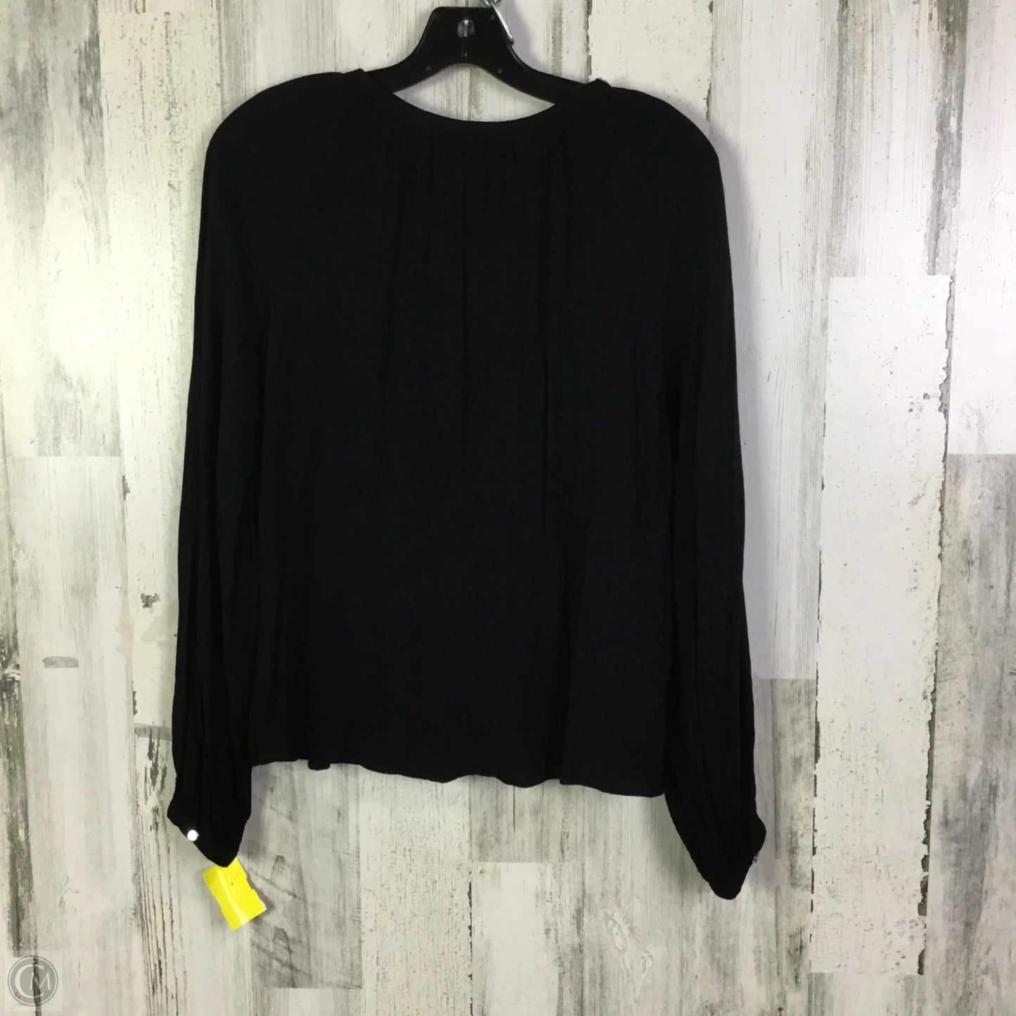 Top Long Sleeve By Jennifer Lopez In Black, Size: S