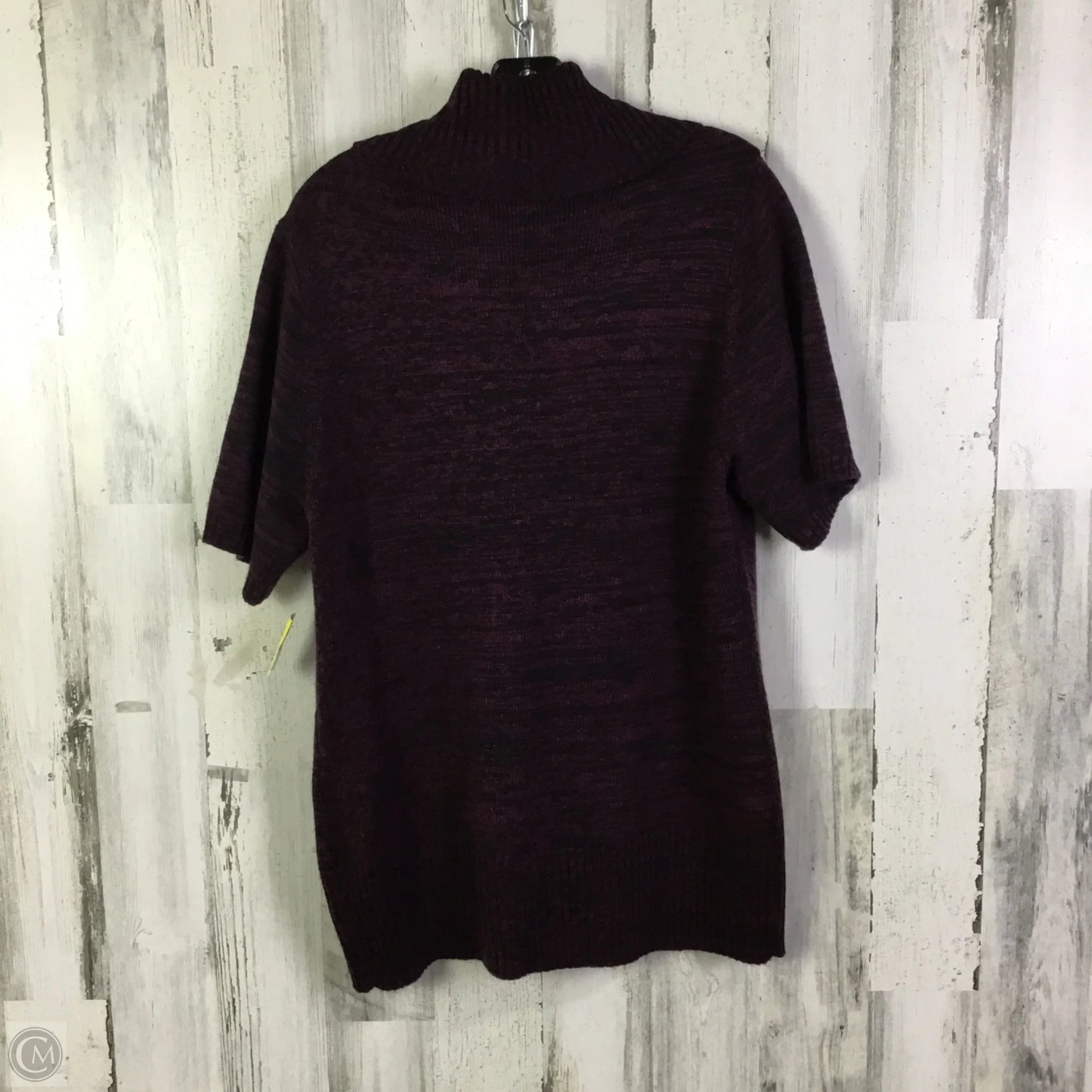 Sweater Short Sleeve By Clothes Mentor In Maroon, Size: L